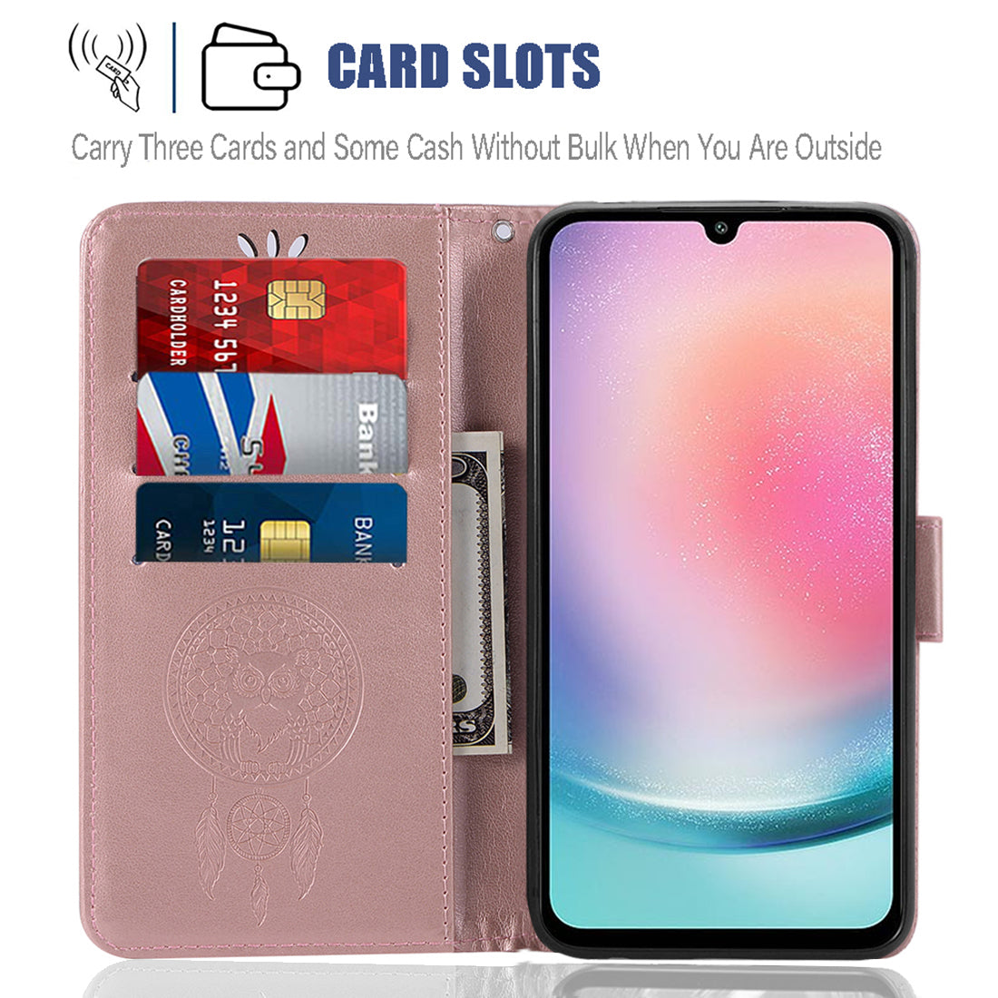 For Samsung Galaxy A24 4G Flip Wallet Phone Case Imprinted Owl Dream Catcher Pattern PU Leather Stand Cover For Samsung Galaxy A24 4G Flip Wallet Phone Case Imprinted Owl Dream Catcher Pattern PU Leather Stand Cover